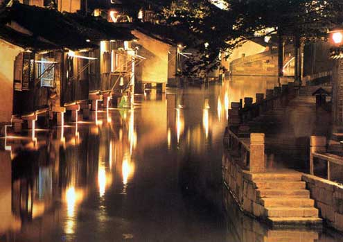 上海周辺の水郷古鎮（周庄、同里、用直、烏鎮、西塘、南潯）の写真